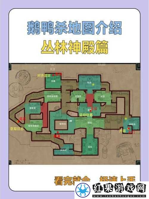 鹅鸭杀游戏深度解析，丛林神殿任务全攻略，揭秘解锁神秘宝藏的关键钥匙