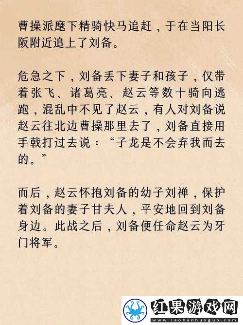 诸葛亮被赵云塞东西