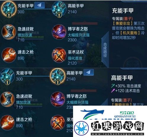 王者荣耀英雄专属装备大全