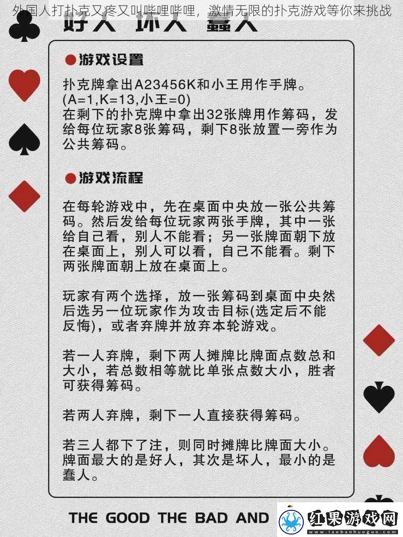 外国人打扑克又疼又叫哔哩哔哩