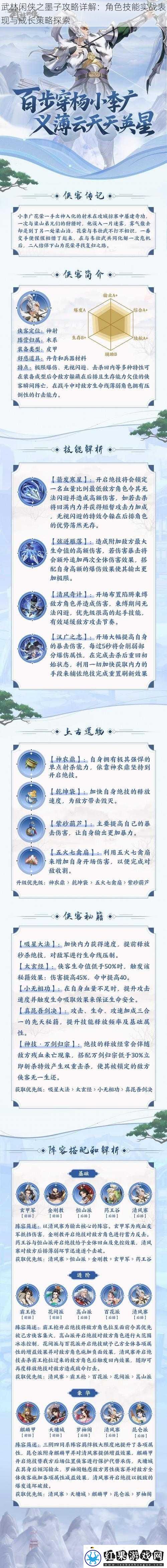 武林闲侠之墨子攻略详解