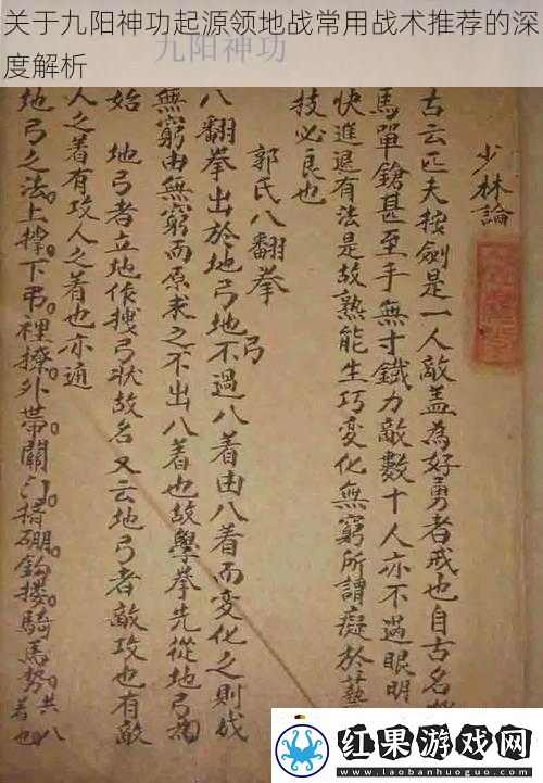 关于九阳神功起源领地战常用战术推荐的深度解析