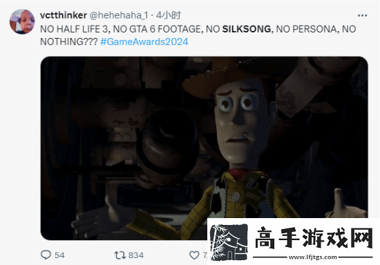 丝之歌再次缺席TGA！五年等待让粉丝陷入绝望