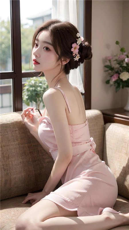 中午妈妈在厨房做饭