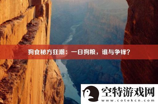 狗食秘方狂潮