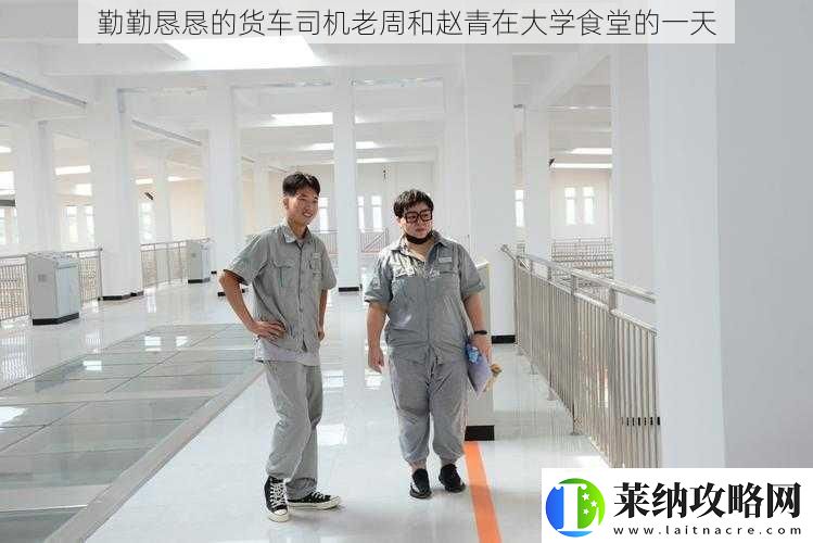 勤勤恳恳的货车司机老周和赵青在大学食堂的一天