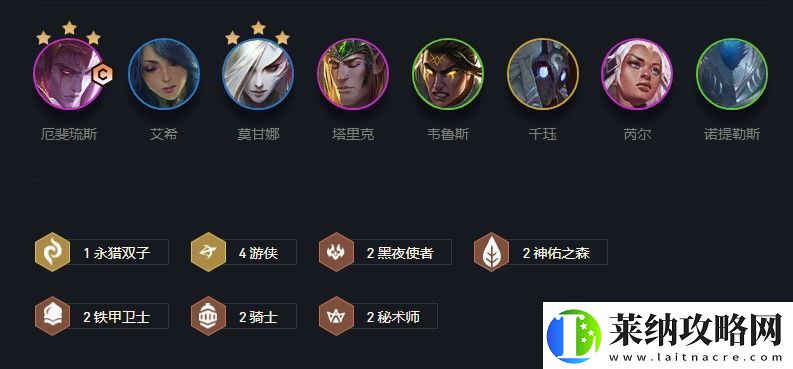 云顶之弈黑夜游侠阵容羁绊、装备、运营玩法攻略