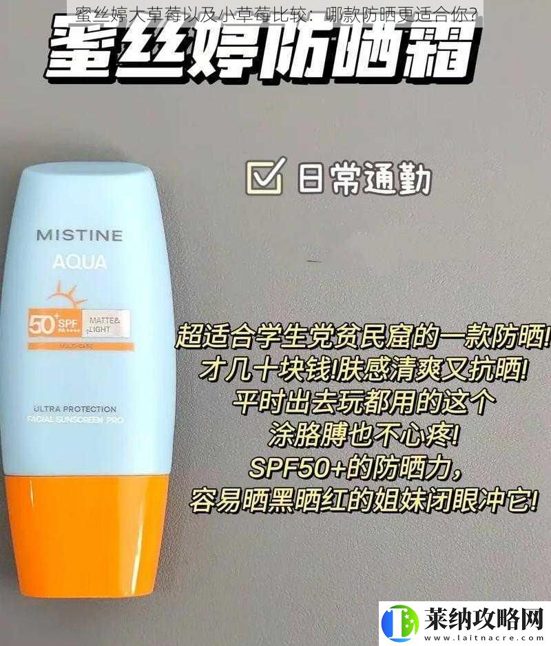 蜜丝婷大草莓以及小草莓比较