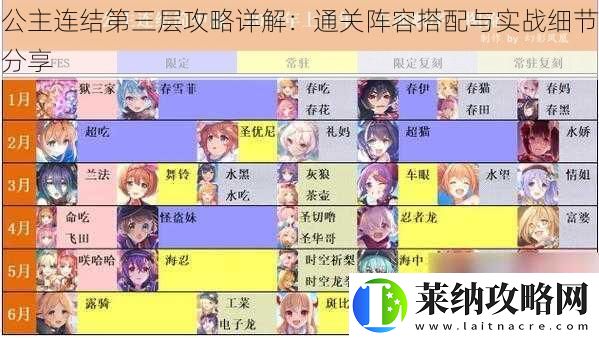公主连结第三层攻略详解