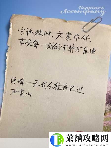 适合男人深夜孤独寂寞时读的句子