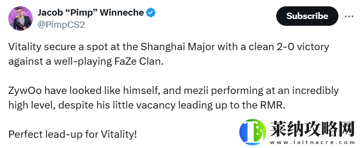 Pimp谈Vitality晋级