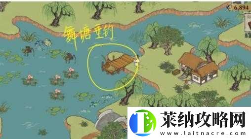 江南百景图舞塘垂钓位置详解