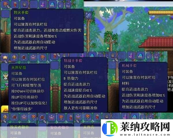 泰拉瑞亚战士职业毕业饰品全解析