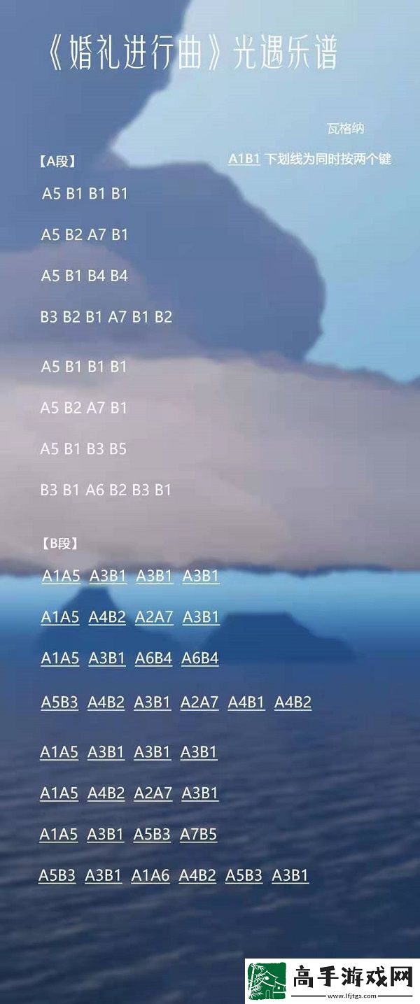 光遇婚礼进行曲简谱是什么
