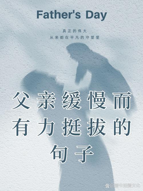 父亲缓慢而有力挺拔的句子