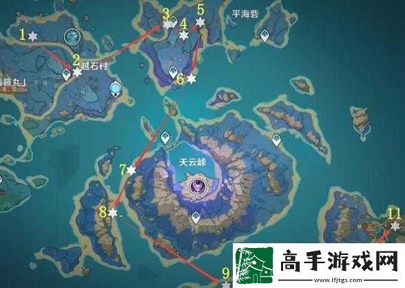 原神稻妻巨型碎石详细位置指南