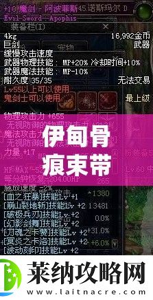 伊甸骨痕束带究竟拥有哪些神秘属性