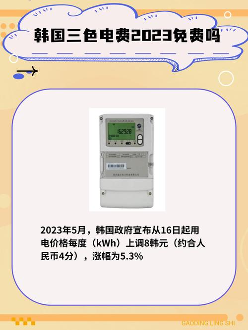 韩国三色电费2024年