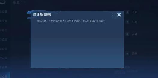 王者荣耀隐身访问对方有记录吗