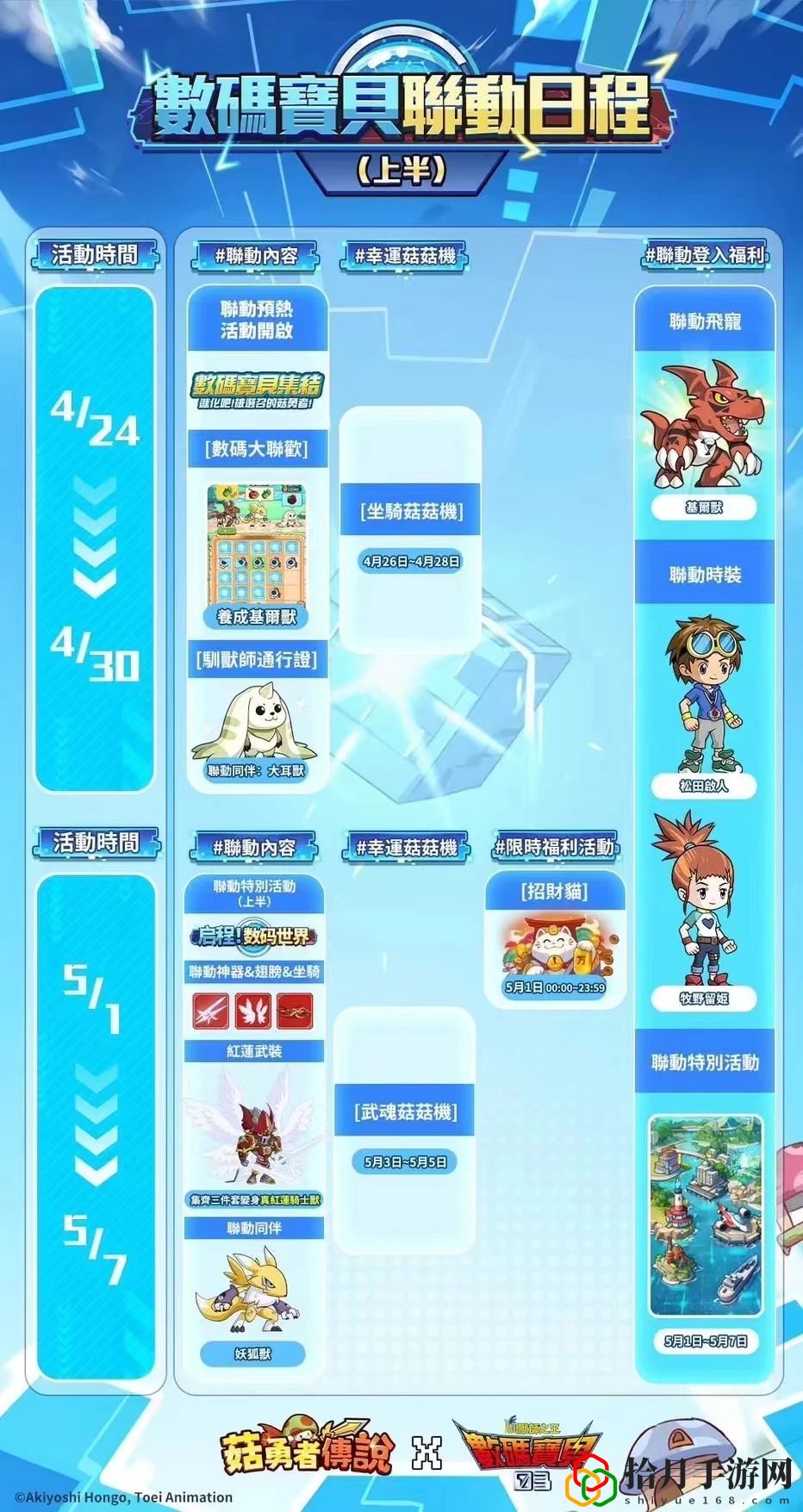 台服数码宝贝活动联动日程分享 获取额外的奖励和惊喜