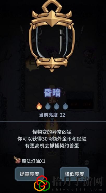 提灯与地下城亮度为0会怎么样