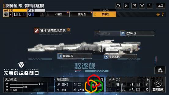 无尽的拉格朗日的舰船(攻守兼备驱逐舰类型一览)